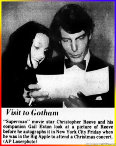 SUPERMAN THE MOVIE- Gae Exton, Christopher Reeve. December 15, 1978.