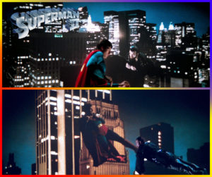 SUPERMAN II- Director Richard Lester. December 12, 1979. A Stage, Pinewood Studios, England.