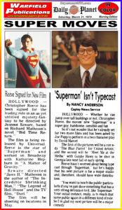 SUPERMAN THE MOVIE THE DAILY PLANET- March 31, 1979.