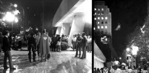 SUPERMAN THE MOVIE- Filming at the Solow building. July 19, 1977. New York., U.S.