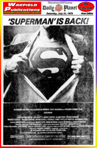 SUPERMAN THE MOVIE THE DAILY PLANET- July 21, 1979.