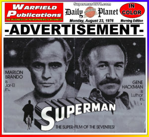 SUPERMAN THE MOVIE THE DAILY PLANET- August 23, 1976.