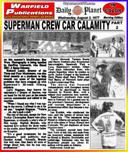SUPERMAN THE MOVIE THE DAILY PLANET- August 3, 1977.