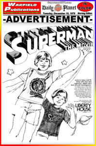 SUPERMAN THE MOVIE THE DAILY PLANET- December 19, 1978.