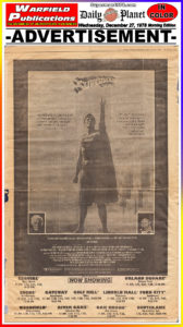 SUPERMAN THE MOVIE THE DAILY PLANET- December 22, 1978.