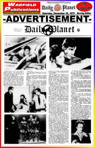 SUPERMAN THE MOVIE THE DAILY PLANET- December 30, 1978.