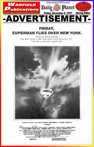 SUPERMAN THE MOVIE THE DAILY PLANET- December 8, 1978.