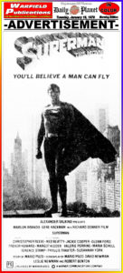 SUPERMAN THE MOVIE THE DAILY PLANET-
January 16, 1979.
Caped Wonder Stuns City!