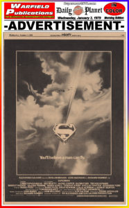 SUPERMAN THE MOVIE THE DAILY PLANET- January 3, 1979.
