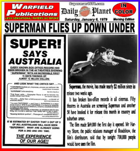 SUPERMAN THE MOVIE THE DAILY PLANET- January 6, 1979.