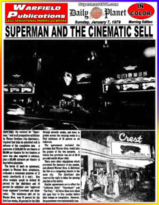 SUPERMAN THE MOVIE THE DAILY PLANET- January 7, 1979.