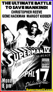 SUPERMAN IV- WPHL television guide ad. April 27, 1992. Caped Wonder Stuns City!